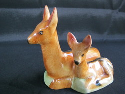 A pair of deer from a ceramic deer in Bodrogkeresztúr