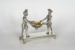 Silver antique Spanish spice holder - with native figures