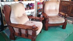 Preserved oak armchair