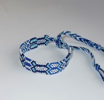 Blue knotted bracelet, friendship bracelet