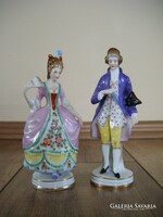 Antik Altwien porcelán barokk pár
