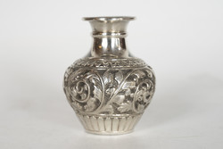 Small silver vase - with tendril decor