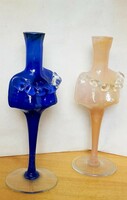 Modern hölgyforma galléros váza, gyertyatartó, vagy parfümös páros.