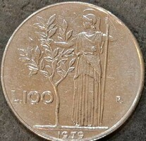 100 Lira, Olaszország, 1979.