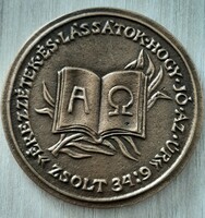 1996 Zánka bronze commemorative medal of the 150th Annual International Jubilee Meeting of Hungarian Baptists