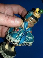 Antique pre-last century colonial storefront earthenware masé very small 12 cm doll according to the pictures