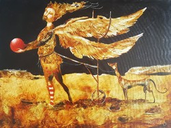 András Győrfi - Land of Angels 60 x 80 cm oil on canvas
