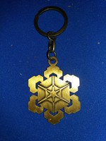 Antique copper Israel art noveau Star of David key ring in patent condition as shown in the pictures