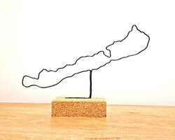 Balaton-shaped wire decoration - a unique gift idea for Balaton lovers