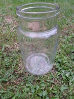 Old glass for canning, mason jar (1 liter)