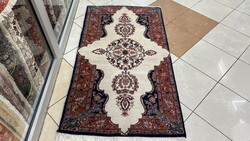 3614 Iranian kirman hand-knotted wool Persian rug 90x163cm free courier
