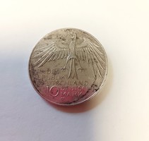 Silver 10 marks 1972 Munich Olympics