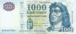 1000 forint 2015 "DA"