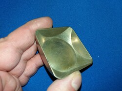 Old silver-plated alpaca pocket cigar / cigarette ashtray as shown in the pictures