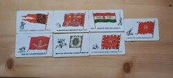 7 db kártyanaptár -Történelmi zászlóink-1976