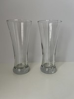 Smooth, shaped beer glass - 2 pcs