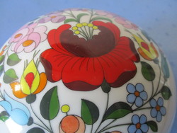 Kalocsai large hand-painted porcelain bonbonier