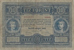 10 forint / gulden 1880 eredeti tartás