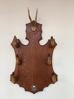 Antik vadász vadászat bútor nagy ruha akasztó fogas szarvas őz agancs trófea 781 8703