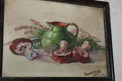 Antique Signed Painting 896