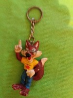 Antique tobacconist bazaar metal / plastic fundamenta fox figurine key holder as shown in the pictures