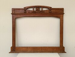 Antique carved hardwood Art Nouveau Art Nouveau mirror frame 803 8746