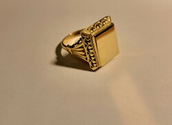 Aranyozott ezüst pecsétgyűrű