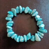 Blue mineral bracelet