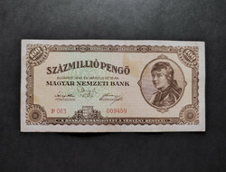 One hundred million pengő 1946, vf+ (spotted) low serial number