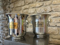 Taittinger champagne vintage champagne ice buckets in 2 pairs - French champagne bar equipment
