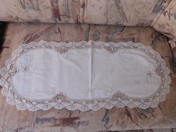 Old oval table runner