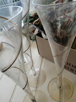 Retro champagne glasses 90s