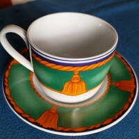 2 maison strauss coffee/tea cups with coasters