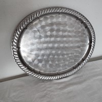Oval stainless steel tray