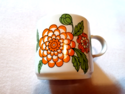 Retro lowland, rarer mug with orange flowers