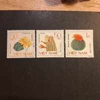 1985.-VIETNÁM-Virágok-Kaktuszok (V-53.)