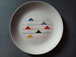 Ritka Zsolnay Nádor Judit modernista tányér 1970's