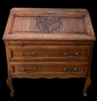 Antique oak desk secretary