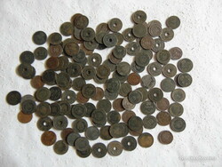 Crown - Pengő era penny coins 130 pieces lot!