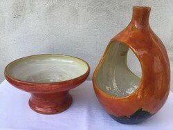 2 Mihály Béla ceramic bowls.
