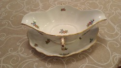 Herend sauce bowl with saucer