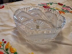 Lead crystal bowl with label (kiss péter)