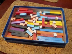 Retro educational colored bars building board game social real cooper