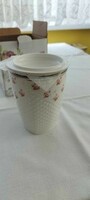 Porcelain teacup with filter