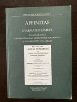 Sámuel Gyarmathi: affinity (reprint)