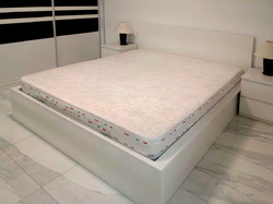 Ikea malm 160x200 cm, white double bed with luxury Italian mattress