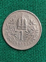 1 Crown 1913! Austrian silver!