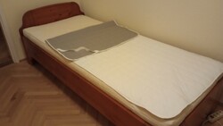 Demko bed with wooden slats and mattress