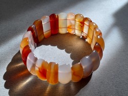 Carnelian bracelet, mineral bracelet
