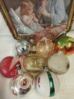 Christmas tree glass ball ornaments 8 pcs